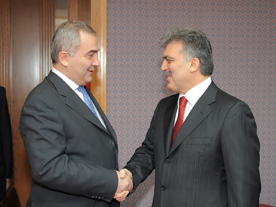 Cumhurbaşkanı Gül Romanya Dışişleri Bakanını Kabul Etti